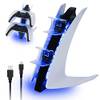 PS5-Controller-Ladestation im Stapeldesign von NexiGo
