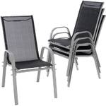 Nexos 4er Set Gartenstuhl Stapelstuhl