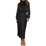 Obeeii Satin-Kleid