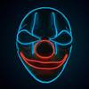 LED-Licht Maske Clown von Original Cup