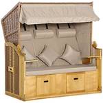 Outsunny Strandkorb 3-Sitzer