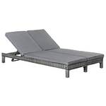 Outsunny Doppel-Gartenliege