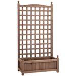 Outsunny Pflanzkasten Blumenständer Rankgitter