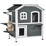 Pawhut Katzenhaus mit Asphaltdach