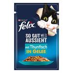 Purina Felix So gut wie es aussieht Thunfisch in Gelee