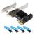 QNINE PCIe SATA Karte 4 Port