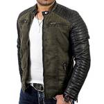 Redbridge Herren Biker-Lederjacke