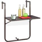 Relaxdays Balkonhängetisch klappbar