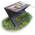 Schwarzer Klappgrill von Relaxdays