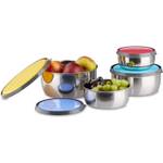 Relaxdays Schüssel Set mit Deckel 4-teilig