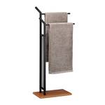 Relaxdays Schwarzer Handtuchhalter