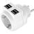 Revolt USB Steckdosenadapter