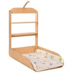 roba Wandwickelregal, klappbares sicheres Design Wickelregal Holz gebogen