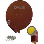 SCHWAIGER Satellitenschüssel mit Vierfach-LNB 