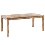 FineBuy Design Esstisch Massivholz Sheesham