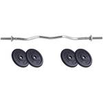 Scsports 27 kg Kurzhantel-Set Curl-Stange