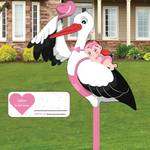 Shengruili Klapperstorch Baby Rosa