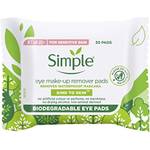 Simple eye make-up remover pads