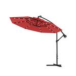Sonnenschirm - Luxus Ampelschirm - Gartenschirm mit LED Beleuchtung