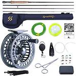 Sougayilang Angelrute und Angelrolle Combo