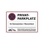 Stempel-Fabrik Privatparkplatz-Schild