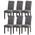 Stuhlhussen 6er Set Grau von Sufdari
