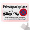 Privatparkplatz Schild von Sufune