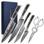 Sunnecko Küchenmesser Set 5-teilig