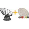 Rattansessel mit Kissen von Sunnypillow
