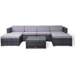 SVITA Lugano Poly Rattan Lounge Garten-Set XXL 