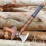 Tatla Craft Wikinger-Axt mit Lederscheide