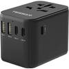 Reiseadapter Schwarz von TESSAN