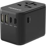 Tessan Reiseadapter Schwarz
