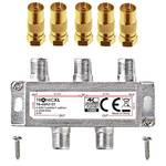 TronicXL 4-Fach Premium Koax Antennenverteiler