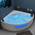 Eckbadewanne mit Whirlpool von Tronitechnik