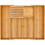 VaeFae Bambus-Besteck-Schubladen-Organizer