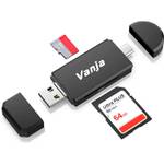 Vanja Speicherkartenleser, SD/TF Kartenleser und USB Type C Micro USB
