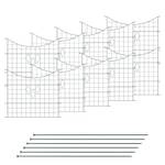 Verdoba Gartenzaun Komplettset Grün 3 Diamanten