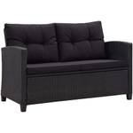 vidaXL Gartensofa 2-Sitzer mit Kissen Lounge Sofa