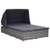 vidaXL Polyrattan Sonnenliege