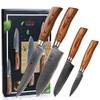 Edib Pro 4er Damastmesser-Set von Wakoli