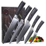 Wakoli Edis 5er Damastmesser-Set