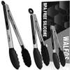 3pcs silicone tong black von Walfos