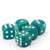 Welovebeads Spielwürfel Grün / Weiß