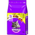 Whiskas Adult 1+ Katzentrockenfutter Knabberstückchen mit Huhn
