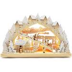 Wichtelstube-Kollektion LED-Schwibbogen Winterlandschaft im Erzgebirge