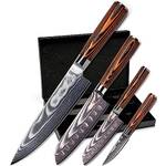 Wolfblood 4er Damastmesser-Set