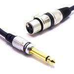 XLR Buchse auf 6,3mm Mono Klinke Kabel Vitalco 1.5m Mikrofonkabel