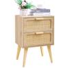 Rattan Nachttisch von Yaukomel