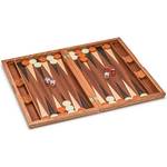 Yellow Mountain Imports Backgammon-Spiel-Set mit Holzeinlagen